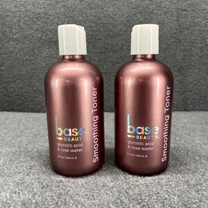 2x Base Beauty Toner Glycolic Acid & Rose Water Smoothing 8 fl oz